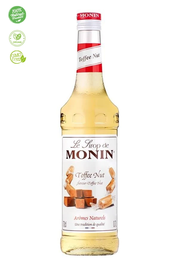 Monin Toffee Nut Şurubu, Fındık Şekerleme Şurubu, Espresso Martini Tarifi, Vegan İçecek Katkısı, Karamel Aromalı Şurup