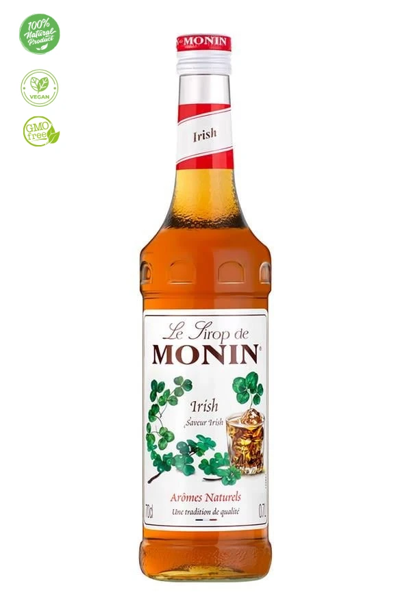 Monin Irish Şurubu, Irish Cream Şurup, Irish Coffee Şurubu, Vegan Şurup, Alkolsüz İrlanda kreması, Kahve Aroması