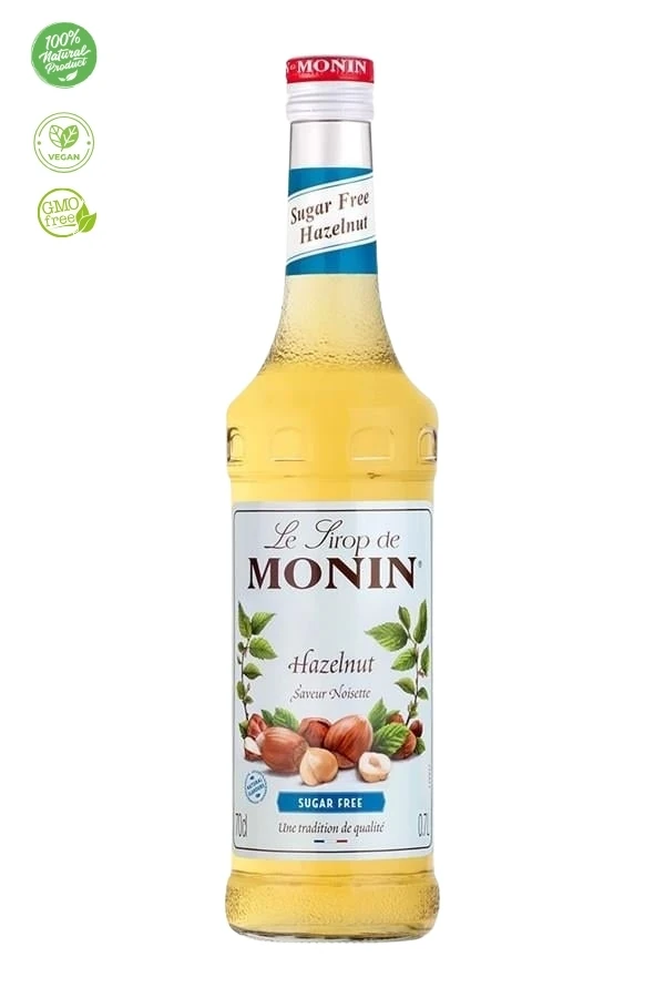 Şekersiz Fındık Şurubu, Şekersiz Fındık Aroması, Monin Fındık Şurubu, Şekersiz Şurup, Kalorisiz Tatlandırıcı, Vegan Şurup